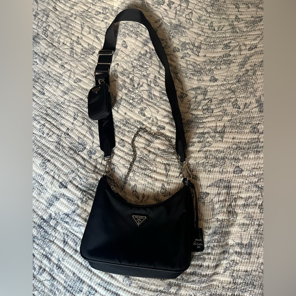 Prada Black Nylon Re-Edition 2005 Bag